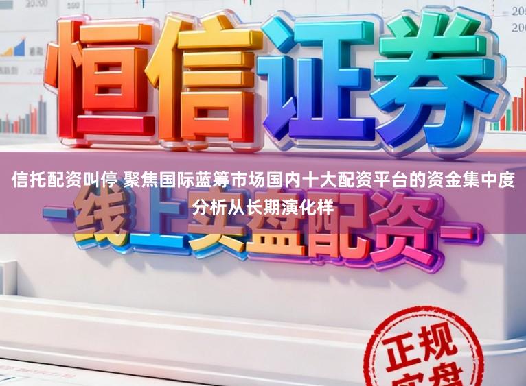 信托配资叫停 聚焦国际蓝筹市场国内十大配资平台的资金集中度分析从长期演化样