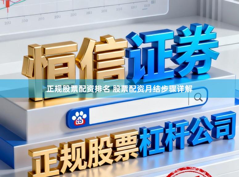 正规股票配资排名 股票配资月结步骤详解